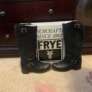 Frye Vera Slouch boot, black below the knee